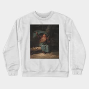 Ossian Singing His Swan Song by Nicolai Abildgaard Crewneck Sweatshirt